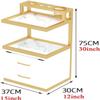 ININOSNP Wall-Mounted Salon Trolley, B, 2 Drawer Layers view 3