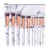 Makeup Brush Set, Blush Brushes, Marble Beauty Tools (White) view 1