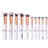 Makeup Brush Set, Blush Brushes, Marble Beauty Tools (White) view 2
