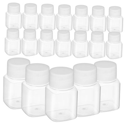 CHILDWEET 20 Refillable PET Bottles, 30 mL, Square, Leakproof