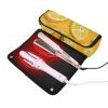 KLL 2-in-1 Hair Tool Organizer & Heat-Resistant Mat, Portable Travel Case for Flat Irons, Straighteners, Curling Irons, Beauty-Ugli, Fruit, Orange view 2