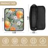 2-in-1 Hair Tool Organizer with Heat-Resistant Mat, Curling Iron Travel Holder and Storage Bag for Flat Irons and Curling Wands, Sweet Tangerine, Fruit Gray view 4
