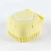 Silicone Pet Bath Brush with Shampoo Dispenser view 1
