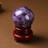 NHDVDVAV Natural Amethyst Healing Quartz Crystal Sphere, 40 mm view 2