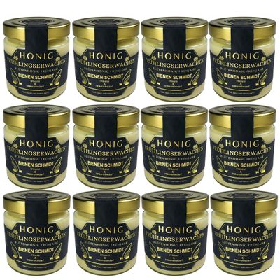 12-Pack German Early-Harvest Honey, 500 g Jars