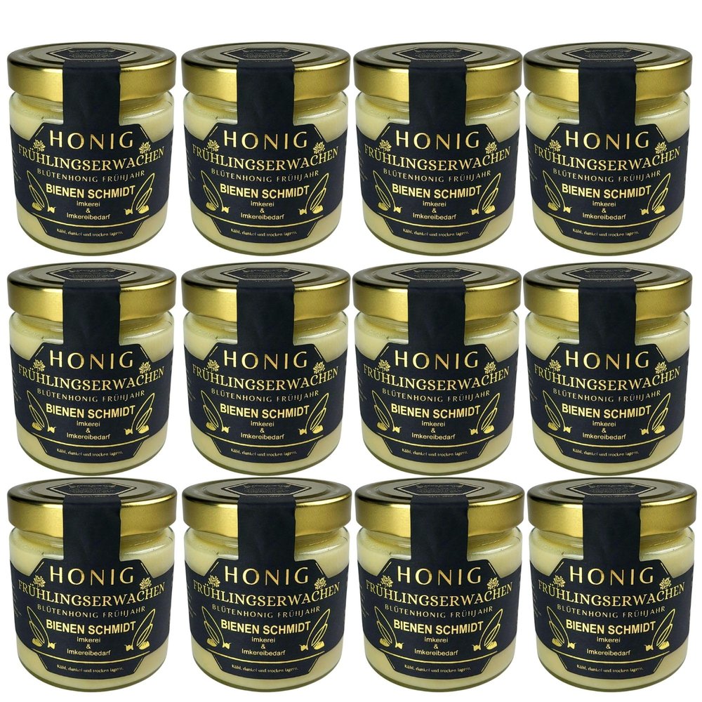 12-Pack German Early-Harvest Honey, 500 g Jars
