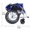 GddOGUK Aluminum Self-Propelled Transport Wheelchair, Foldable, Adjustable Pedal, 17.3-Inch Seat view 3