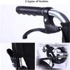 GddOGUK Aluminum Self-Propelled Transport Wheelchair, Foldable, Adjustable Pedal, 17.3-Inch Seat view 4