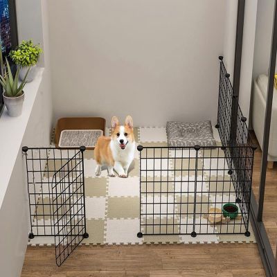 Portable Metal Playpen for Small Dogs and Other Small Pets