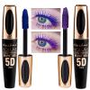 Blue Waterproof Mascara, 10 ml, Long-Lasting Volumizing, Curling and Lengthening Makeup Mascara, White Box (Black, Blue + Purple) view 1
