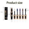 Blue Waterproof Mascara, 10 ml, Long-Lasting Volumizing, Curling and Lengthening Makeup Mascara, White Box (Black, Blue + Purple) view 2