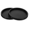 Yardwe Round Plastic Terrarium Water Bowls, 2-Pack, Black view 1