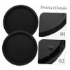 Yardwe Round Plastic Terrarium Water Bowls, 2-Pack, Black view 4