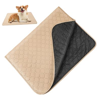 Yardwe Washable Dog Pee Pads, 2-Piece Reusable Absorbent Polyester Mats