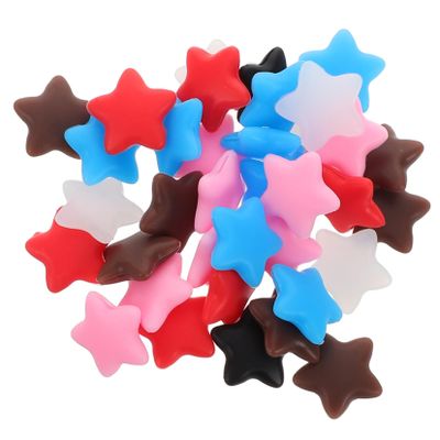 FOMIYES Star-Shaped Silicone Ear Hooks for Glasses, 60 Pieces