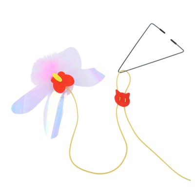 Adjustable Interactive Hanging Dragonfly Cat Toy