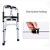 Lightweight Folding Adjustable Elderly Walker with Armrests view 3