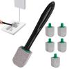 Toilet Bowl Cleaning Brush with Long Handle view 1