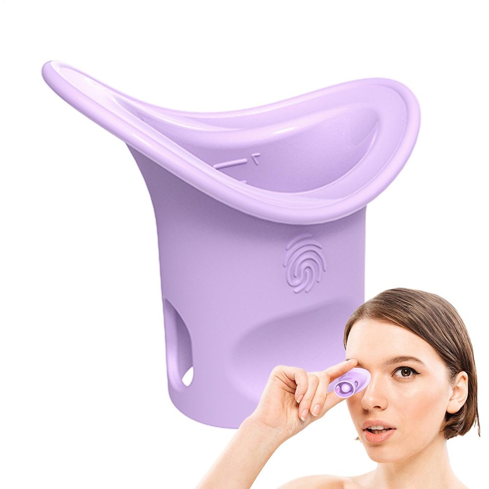 Reusable Silicone Eye Wash Cup, Portable Eye Bath Cup