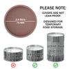 OHMO Dog Food Can Lids, 75mm Silicone Covers, BPA-Free, Coral & Cherry Red, 2-Pack view 2