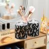Q-Tip Holder Dispenser Set, 2-Piece, Clear Bathroom Makeup Organizer view 3