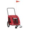 Gecheer Dog Bicycle Trailer, Red Oxford Fabric, 137 x 68 x 72 cm view 2