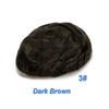 Men’s Hairpiece, 100% Human Hair, Thin-Skin V-Loop Toupee, Dark Brown, 6 x 8 view 2