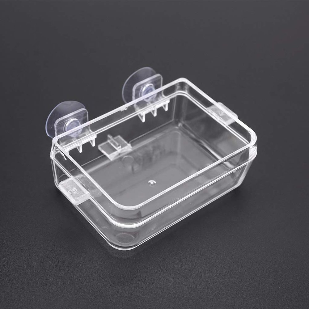 ROYJJ Suction-Cup Feeder for Reptiles, Water Bowl and Live-Food Container for Iguanas