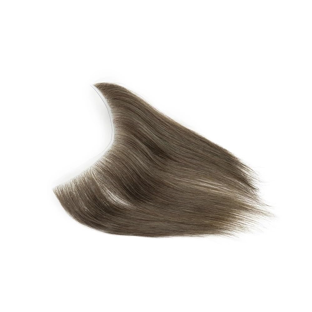 Men's Toupee with Invisible Thin-Skin PU V-Cut Front Hairline