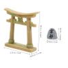 SEWOART Miniature Japanese Zen-Style Decor for Aquariums, Bonsai and Fairy Gardens view 2