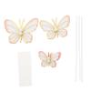 CAXUSD 15-Piece Butterfly-Shaped Paper Cake Picks view 1
