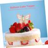 CAXUSD 15-Piece Butterfly-Shaped Paper Cake Picks view 2