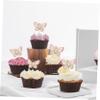 CAXUSD 15-Piece Butterfly-Shaped Paper Cake Picks view 3
