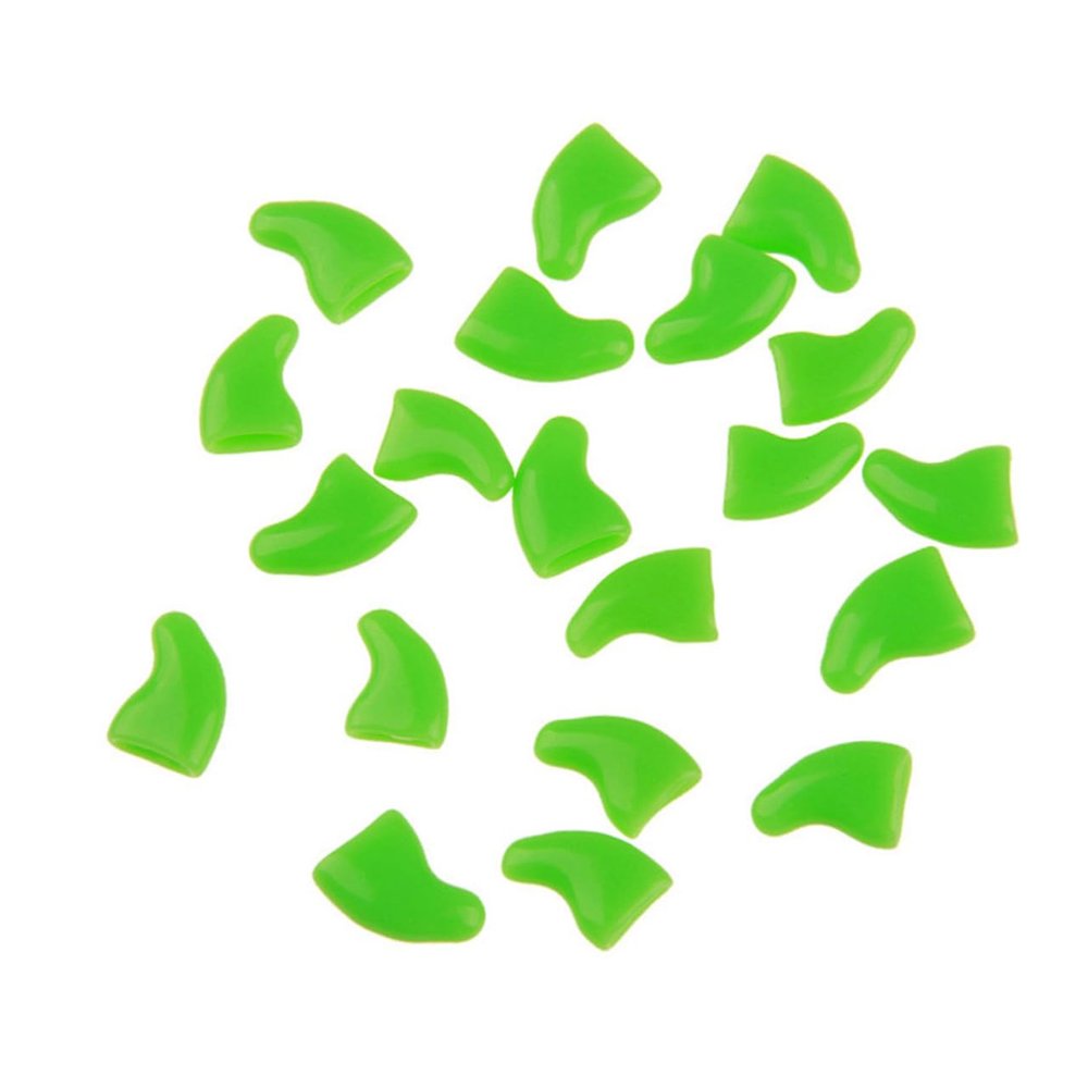 Toddmomy 100-Piece Nail Caps for Cats and Dogs, Colorful Paw Protection Caps