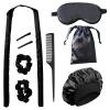 10-Piece Heatless Curling Rod Set with Soft Cap, Eye Mask & Storage Bag view 1