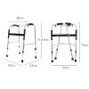 WDWDW Height-Adjustable Folding Walker with Wheels view 2