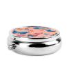 CSIVKEJ Round Pill Case with Butterfly Print, 3 Compartments view 3