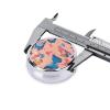 CSIVKEJ Round Pill Case with Butterfly Print, 3 Compartments view 4