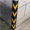 Rubber L-Shaped Corner Protectors with Yellow Stripes, 1 cm Thick (10 Pieces) view 1