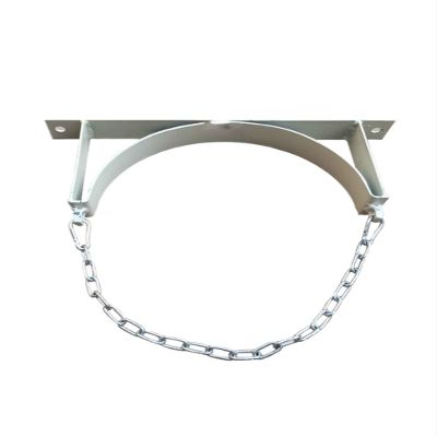 Adjustable 40 L Gas Cylinder Rack, Wall-Mounted Propane and Oxygen Cylinder Holder with Screws, Beige