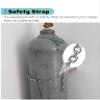 Adjustable 40 L Gas Cylinder Rack, Wall-Mounted Propane and Oxygen Cylinder Holder with Screws, Beige view 4