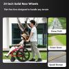 CFMAIF Folding Self-Propelled Wheelchair, Lightweight, 44 cm Seat, Dual Braking Systems, Aluminum (A) view 4