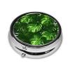 Se Monstera Deliciosa Banana Palm Portable Pill Box, Round Organizer with 3 Compartments view 2