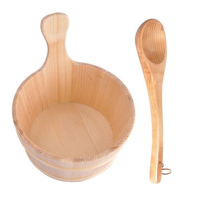 Sauna Bucket and Ladle Set | Essential Barrel Sauna Kit