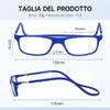 NEW VISION NV2904 Reading Glasses, 4-Pack, Magnetic Front Closure, Blue C7, +3.5 view 2