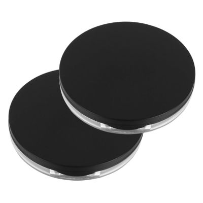 Beavorty 2-Pack Empty Loose Powder Containers with Puffs and Sieves, 5 g, Travel Size