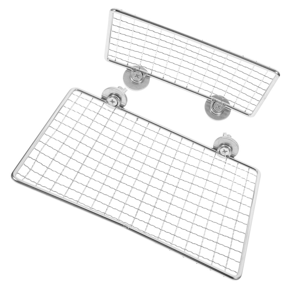 Supvox Stainless Steel Bird Perch Platforms, 2-Pack, Easy Assembly
