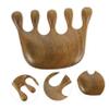 FRCOLOR Sandalwood Comb with Wide Teeth for Hairdressing, Scalp Massage, and Hair Styling view 3