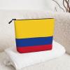 SDFHU Women's Toiletry Bag, Colombia Flag Design, Single-Layer Makeup Pouch view 4