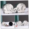 Toyvian Elephant-Shaped Silver Zinc Alloy Keepsake Box for Baby Teeth and Hair view 3
